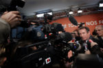 Voeux a la presse de Francois Bayrou, au siege de l' UDF. thumbnail