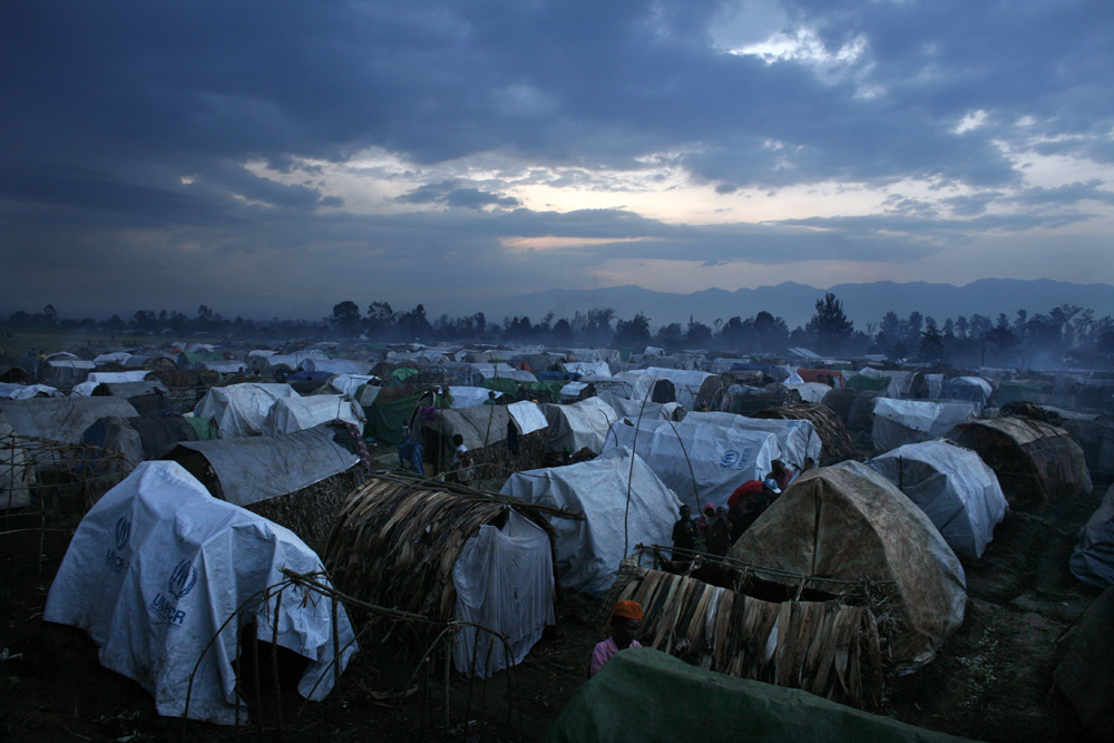 CAMPS DE REFUGIES DE KUTSHURU, A UNE CENTAINE DE KILOMETRES AU NORD DE GOMA (RDC).