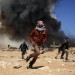 BATTLE IN LIBYA BETWEEN REBELS AND PRO KADHAFI, ON THE FRONT LINE. thumbnail