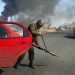 BATTLE IN LIBYA BETWEEN REBELS AND PRO KADHAFI, ON THE FRONT LINE. thumbnail