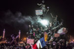 MANIFESTATION A PARIS CONTRE LE TERRORISME SUITE A L'ATTAQUE CONTRE CHARLIE HEBDO ET CONTRE UNE EPICERIE CASHER. thumbnail