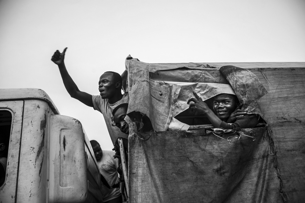 REFUGEES FROM CAR LIVE FROM SEVERAL MONTHS ALONG THE UBANGUI RIVER, IN NORTH CONGO DRC.
