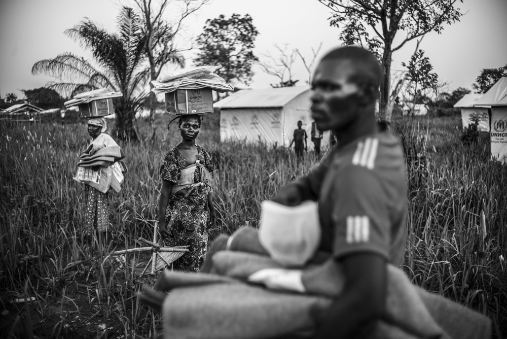 REFUGEES FROM CAR LIVE FROM SEVERAL MONTHS ALONG THE UBANGUI RIVER, IN NORTH CONGO DRC.