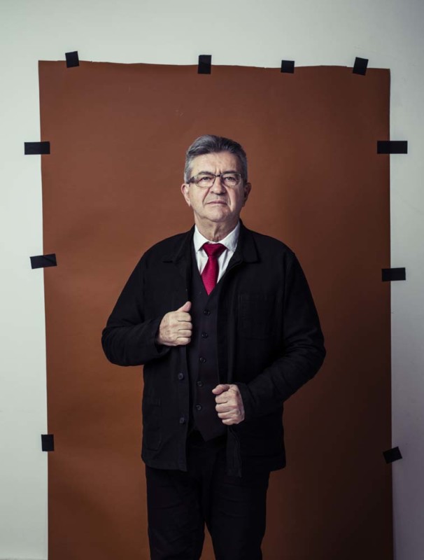 PORTRAIT DE JEAN-LUC MELENCHON, CANDIDAT A LA PRESIDENTIELLE.