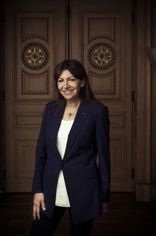 PORTRAIT D'ANNE HIDALGO, MAIRE DE PARIS.