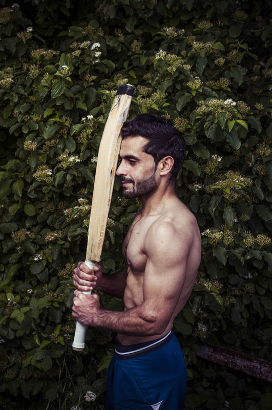 PORTRAIT DU CHAMPION DE CRICKET , DAWOOD AHMADZAI.