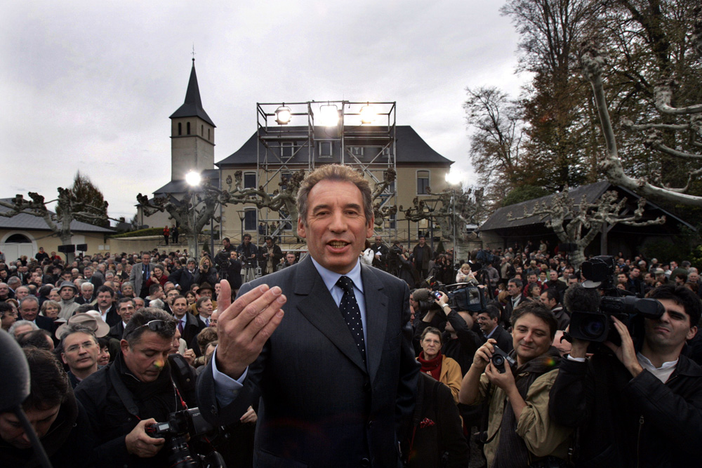 Annonce de la candidature a la presidentielle 2007 du president de l'UDF, FRANCOIS BAYROU