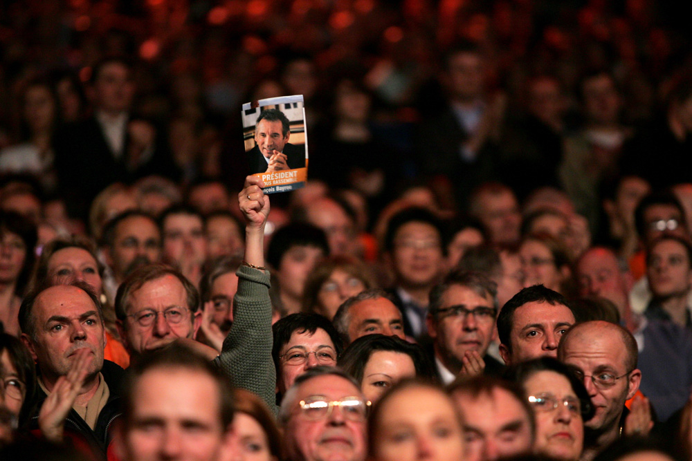 meeting de Francois Bayrou au Zenith