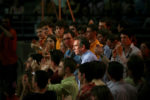 Francois Bayrou en meeting au Palais des Sports de Lyon. thumbnail