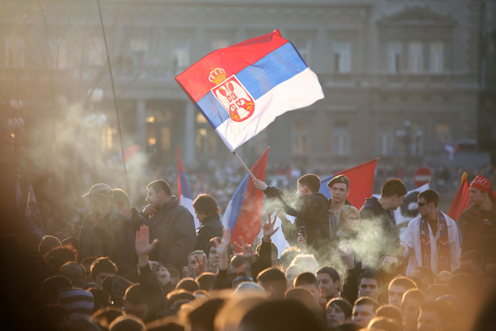 INDEPENDANCE DU KOSOVO. BELGRADE