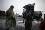 CAMPS DE REFUGIES DE KIBATI, A LA SORTIE DE GOMA, DANS LA REGION NORD-KIVU DE LA REPUBLIQUE DEMOCRATIQUE DU CONGO. thumbnail