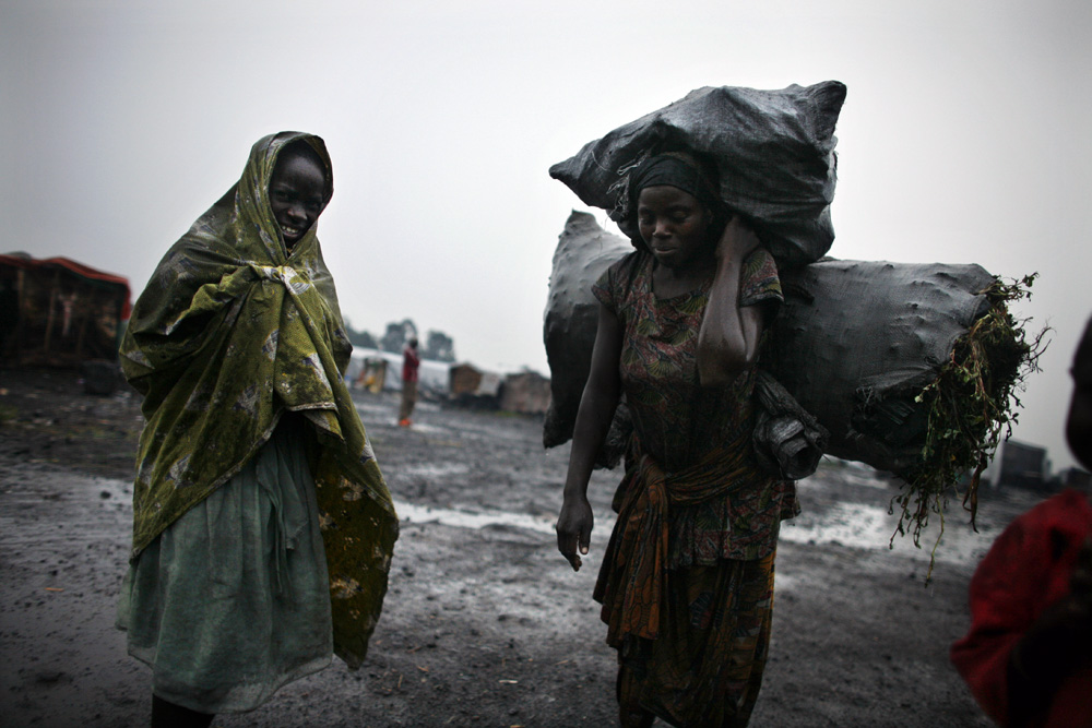 CAMPS DE REFUGIES DE KIBATI, A LA SORTIE DE GOMA, DANS LA REGION NORD-KIVU DE LA REPUBLIQUE DEMOCRATIQUE DU CONGO.