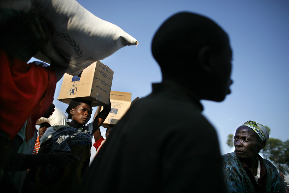 CAMPS DE REFUGIES DE KIBATI, A LA SORTIE DE GOMA, DANS LA REGION NORD-KIVU DE LA REPUBLIQUE DEMOCRATIQUE DU CONGO.