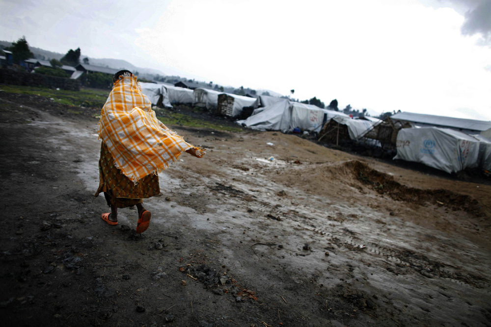 CAMPS DE REFUGIES DE KIBATI, PRES DE GOMA, DANS LA REGION NORD-KIVU DE LA REPUBLIQUE DEMOCRATIQUE DU CONGO..