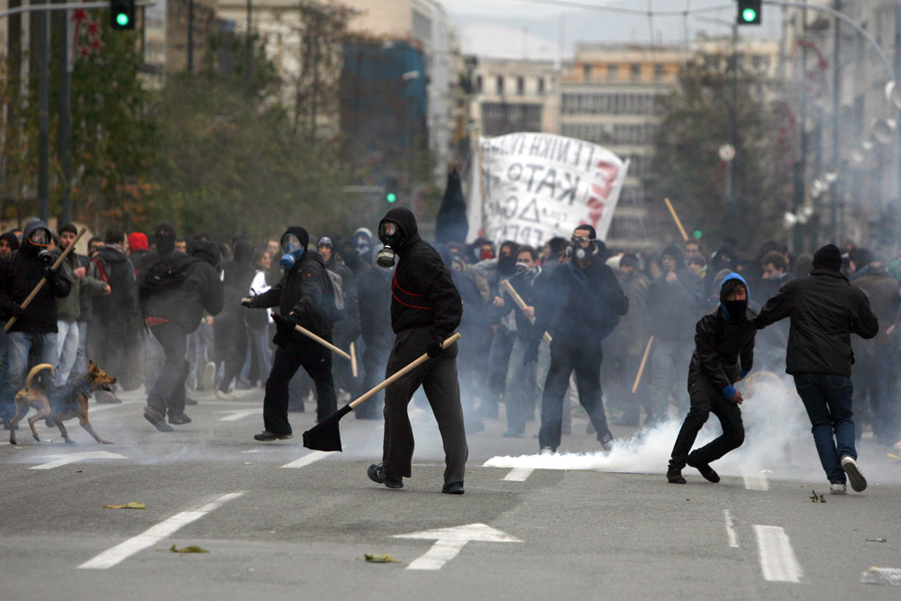 MANIFESTATION DES ETUDIANTS A ATHENES.