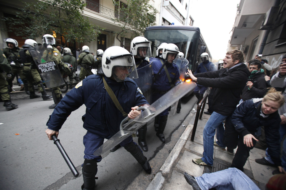 MANIFESTATION DES ETUDIANTS A ATHENES.