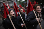 MANIFESTATION DES ETUDIANTS A ATHENES. thumbnail