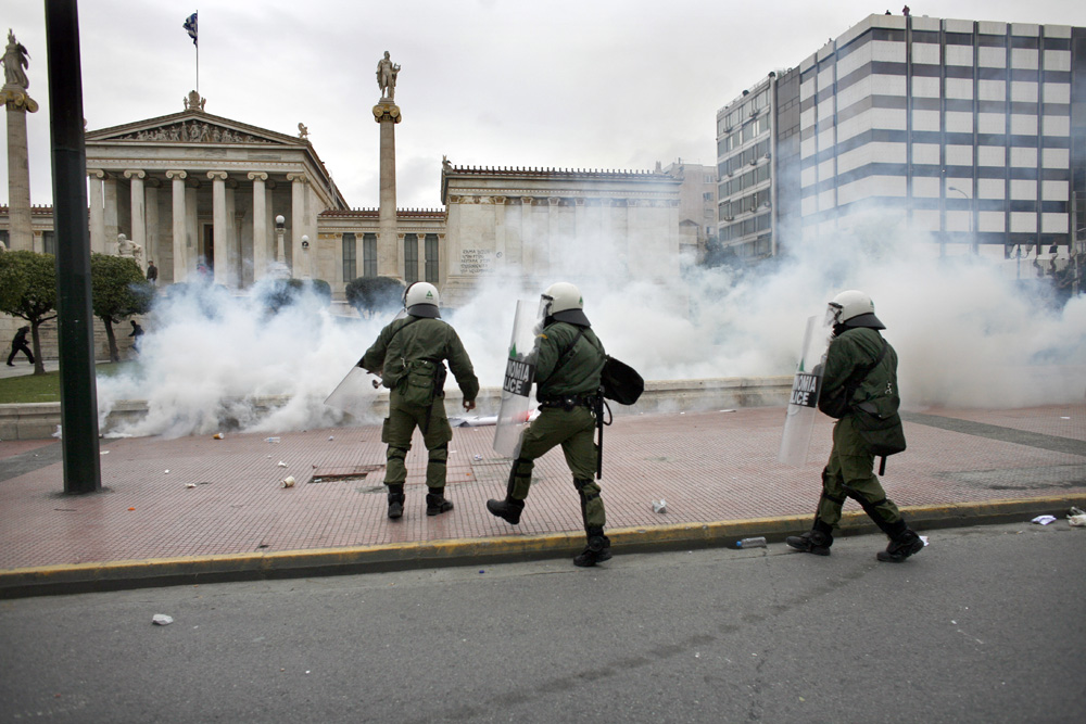 MANIFESTATION DES ETUDIANTS A ATHENES.