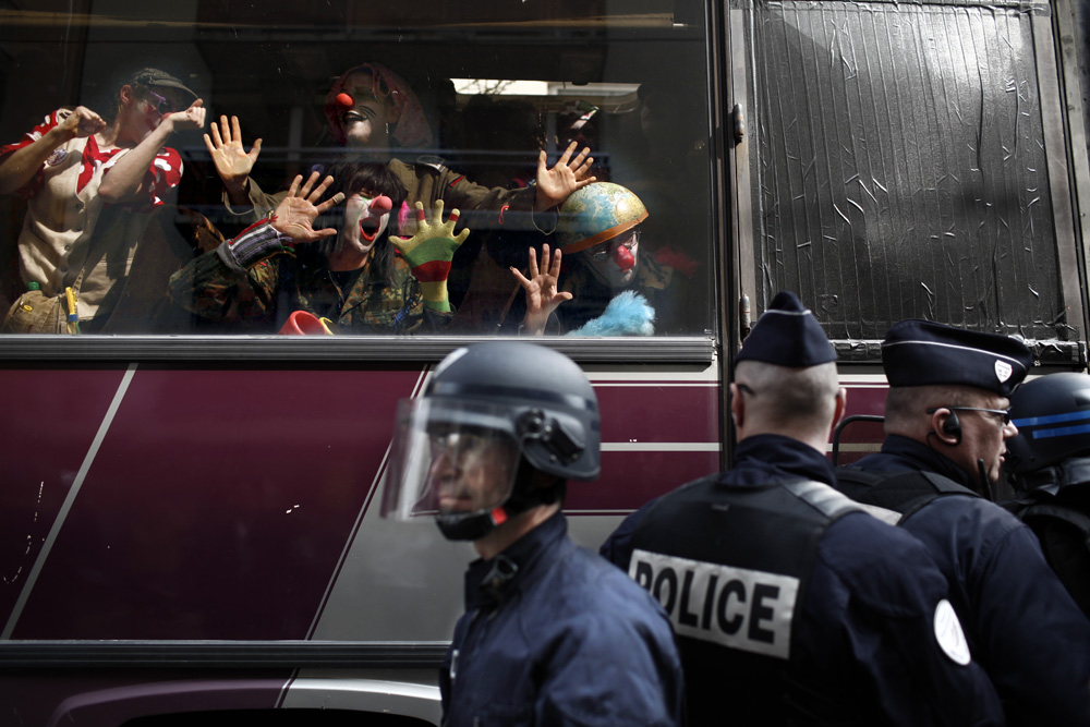 MANIFESTATION LORS DU CONTRE-SOMMET DE L'OTAN.