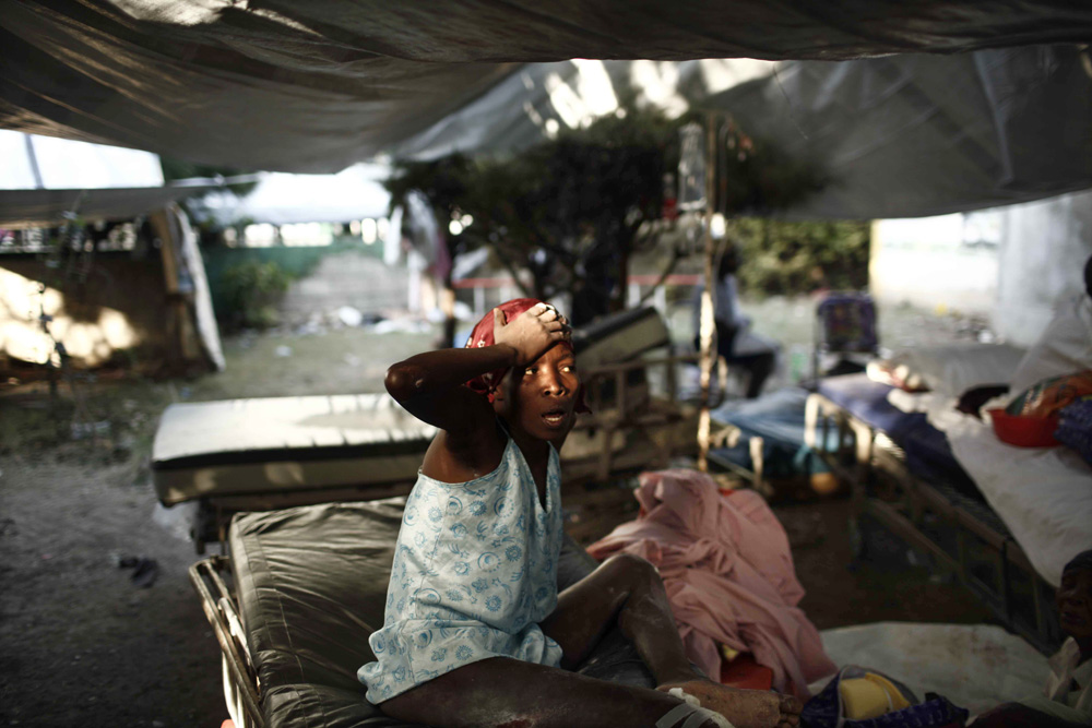 SEISME EN HAITI. HOPITAL GENERAL DE PORT-AU-PRINCE.