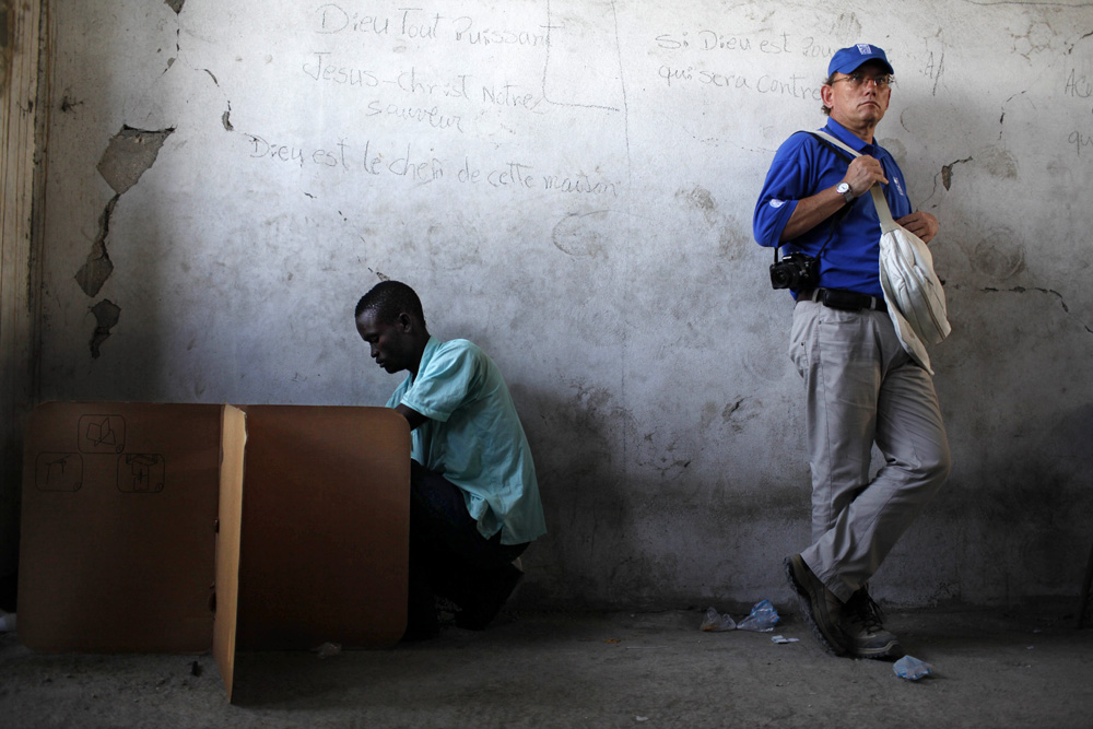 1ER TOUR DES ELECTIONS A PORT-AU-PRINCE, HAITI.