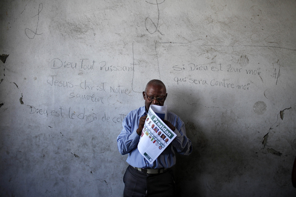 1ER TOUR DES ELECTIONS A PORT-AU-PRINCE, HAITI.