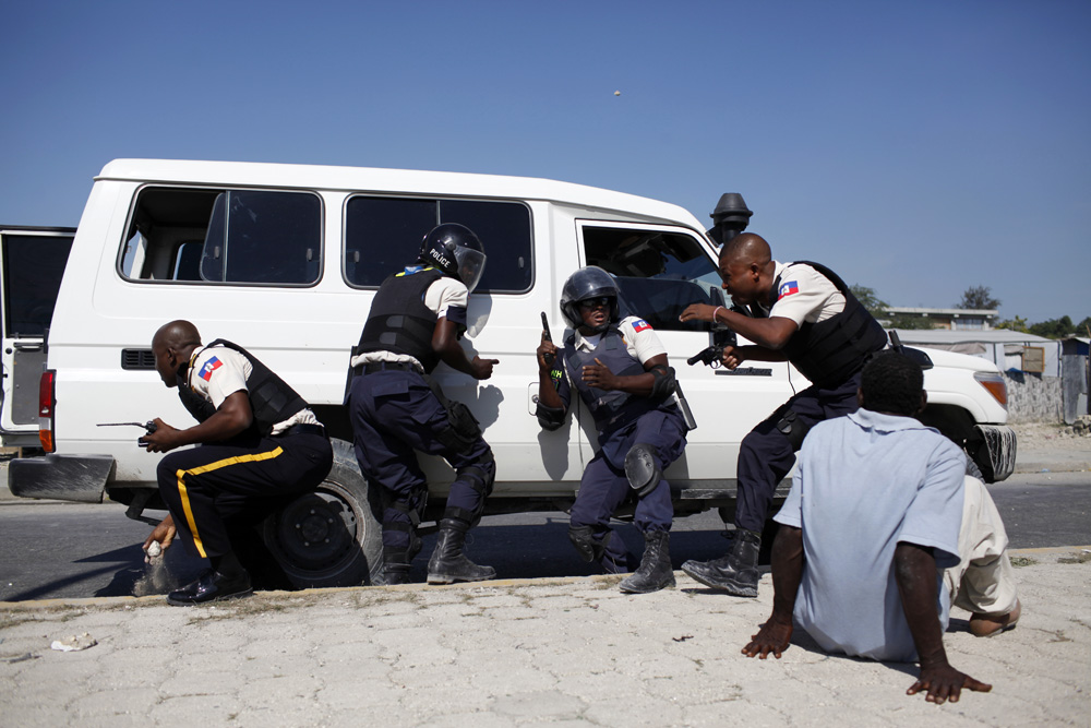 1ER TOUR DES ELECTIONS A PORT-AU-PRINCE, HAITI.