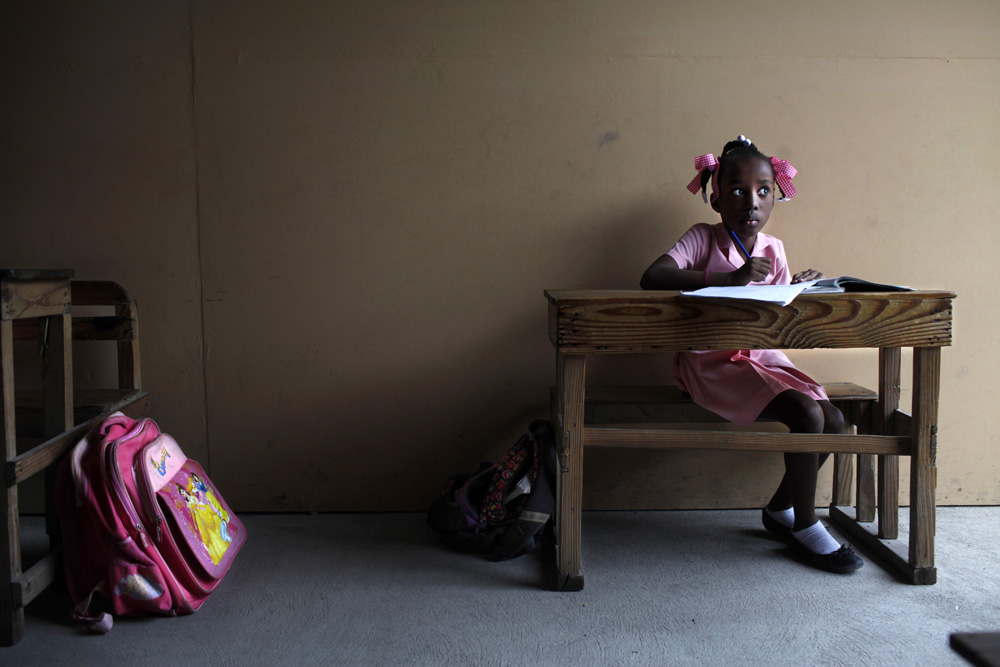 REPORTAGE DANS L'ECOLE PRIVEE PRIMAIRE NID D'ENFANTS A PORT-AU-PRINCE.