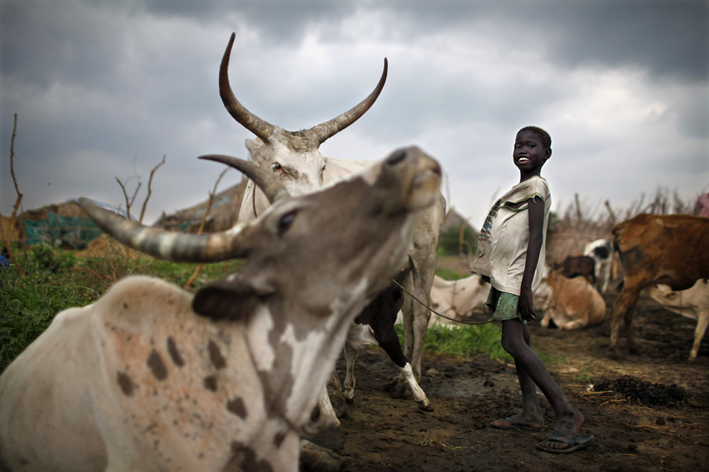 REPORTAGE DANS LE VILLAGE DE KANAL, DANS L'ETAT DE JONGLEI, AU SUD SOUDAN.