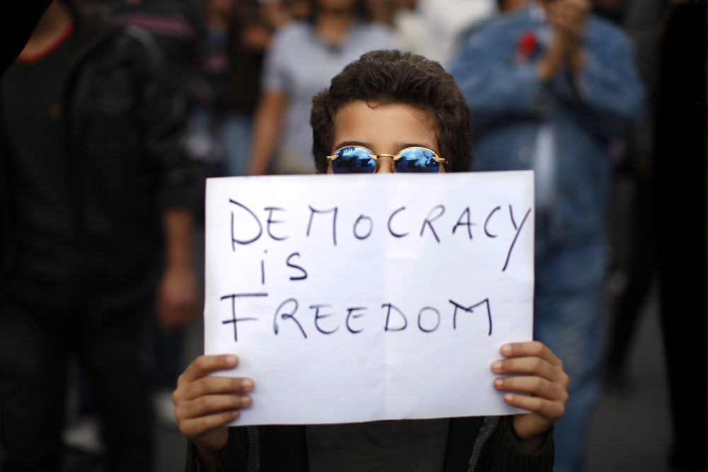 MANIFESTATION A TUNIS POUR LA LAICITE EN TUNISIE.