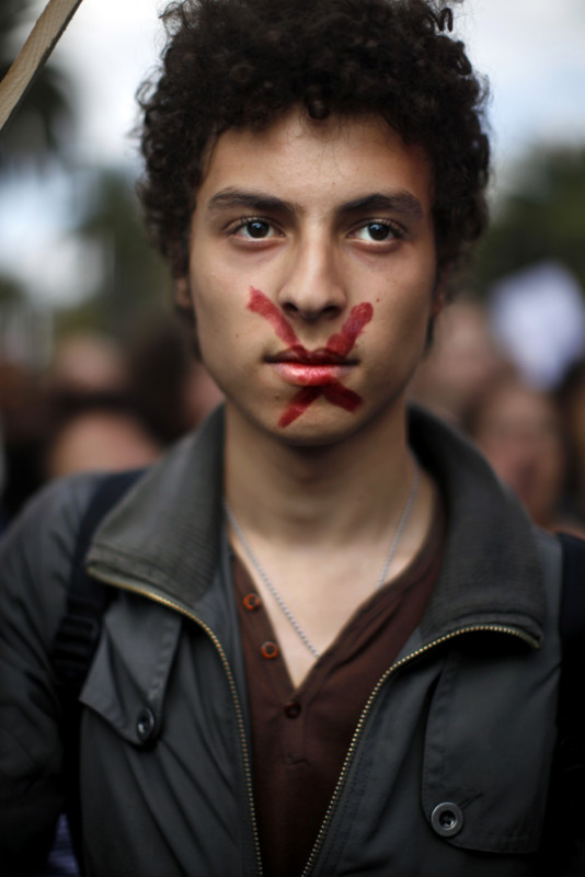 MANIFESTATION A TUNIS POUR LA LAICITE EN TUNISIE.