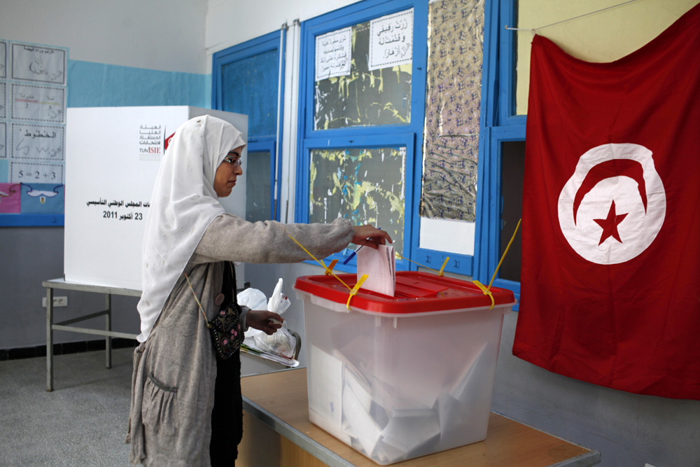 ELECTION DE L'ASSEMBLEE CONSTITUANTE EN TUNISIE.