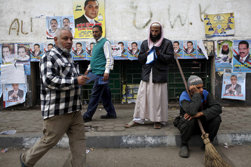 FIRST FREE ELECTIONS IN EGYPT.