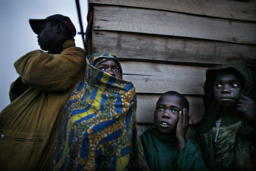 CAMPS DE REFUGIES DE KIBATI, A LA SORTIE DE GOMA, DANS LA REGION NORD-KIVU DE LA REPUBLIQUE DEMOCRATIQUE DU CONGO.