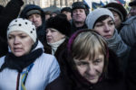 MOUVEMENT DE CONTESTATION PRO-EUROPEEN EN UKRAINE: OCCUPATION DE LA PLACE DE L'INDEPENDANCE A KIEV PAR LES OPPOSANTS AU PRESIDENT IANOUKOVITCH. thumbnail