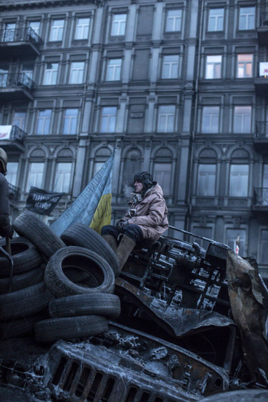 MOUVEMENT DE CONTESTATION PRO-EUROPEEN EN UKRAINE: OCCUPATION DE LA PLACE DE L'INDEPENDANCE A KIEV PAR LES OPPOSANTS AU PRESIDENT IANOUKOVITCH.