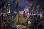 MOUVEMENT DE CONTESTATION PRO-EUROPEEN EN UKRAINE: OCCUPATION DE LA PLACE DE L'INDEPENDANCE A KIEV PAR LES OPPOSANTS AU PRESIDENT IANOUKOVITCH. thumbnail