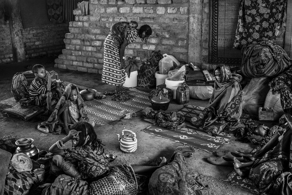 REPORTAGE SUR LA SITUATION ALIMENTAIRE DANS LE CAMP DE DOSSEYE, AU SUD DU TCHAD.