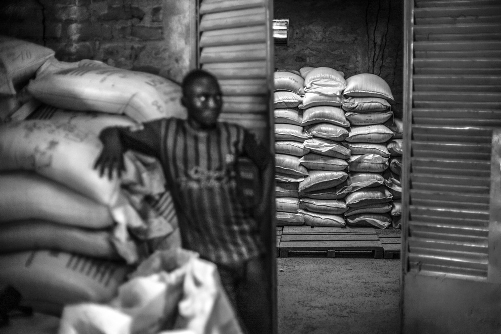 REPORTAGE SUR LA SITUATION ALIMENTAIRE DANS LE CAMP DE GONDJE , AU SUD DU TCHAD.