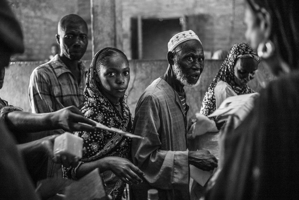 REPORTAGE SUR LA SITUATION ALIMENTAIRE DANS LE CAMP DE GONDJE , AU SUD DU TCHAD.