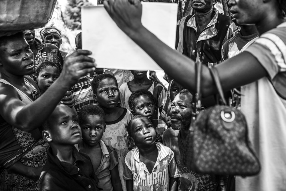 REFUGEES FROM CAR JUST ARRIVED IN THE UNHCR BILI CAMP, IN NORTH CONGO DRC.