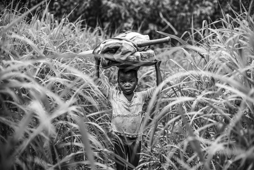 REFUGEES FROM CAR LIVE FROM SEVERAL MONTHS ALONG THE UBANGUI RIVER, IN NORTH CONGO DRC.