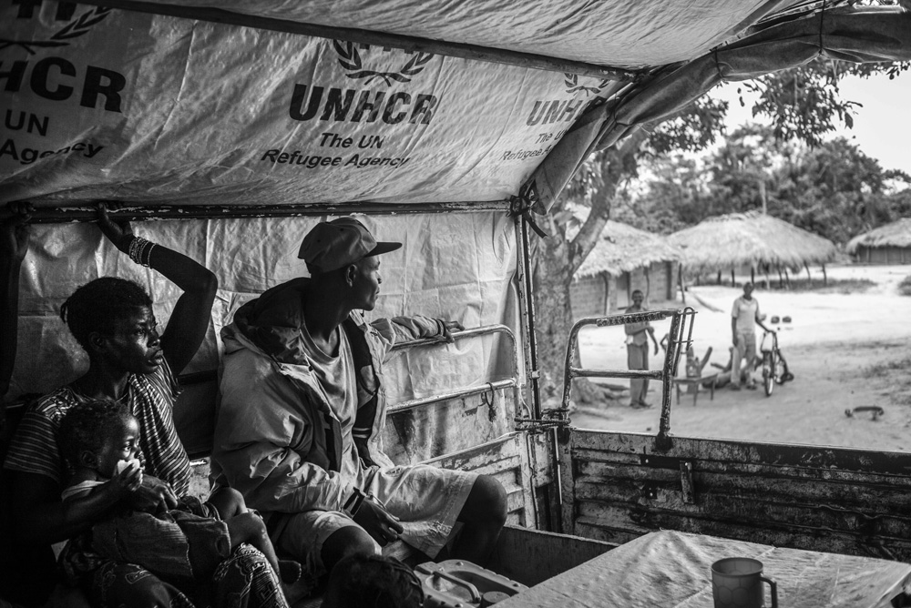 REFUGEES FROM CAR LIVE FROM SEVERAL MONTHS ALONG THE UBANGUI RIVER, IN NORTH CONGO DRC.