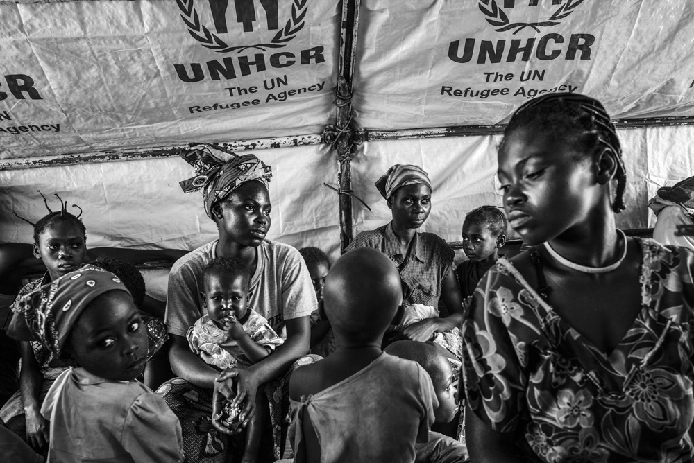 REFUGEES FROM CAR LIVE FROM SEVERAL MONTHS ALONG THE UBANGUI RIVER, IN NORTH CONGO DRC.