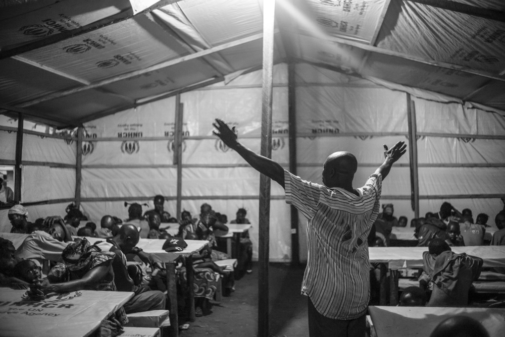 REFUGEES FROM CAR LIVE FROM SEVERAL MONTHS ALONG THE UBANGUI RIVER, IN NORTH CONGO DRC.