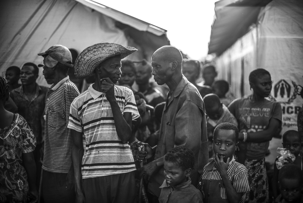 REFUGEES FROM CAR LIVE FROM SEVERAL MONTHS ALONG THE UBANGUI RIVER, IN NORTH CONGO DRC.