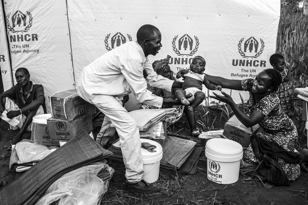 REFUGEES FROM CAR LIVE FROM SEVERAL MONTHS ALONG THE UBANGUI RIVER, IN NORTH CONGO DRC.