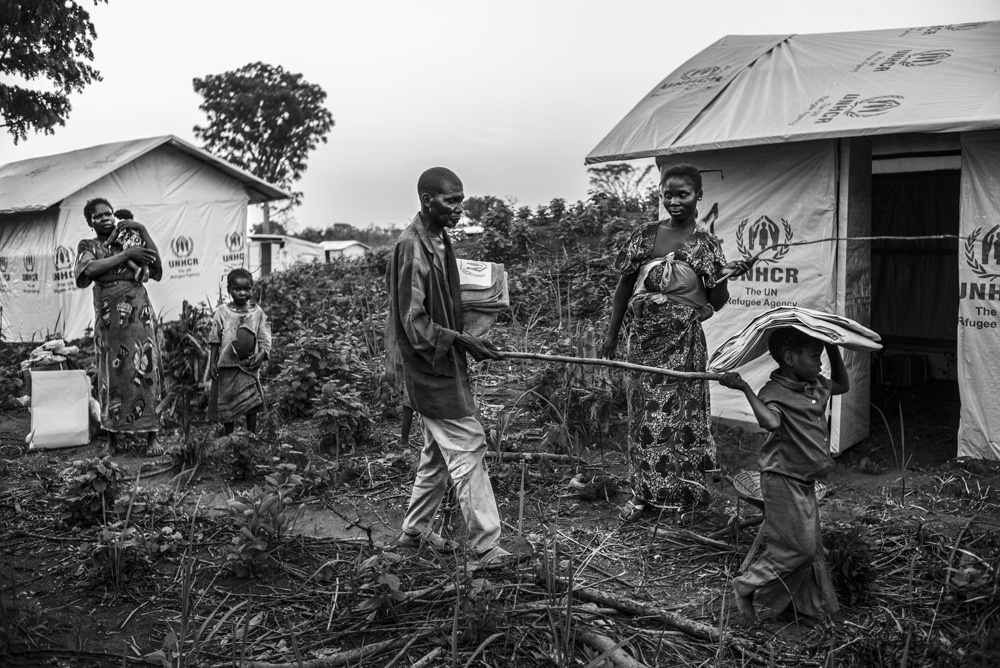 REFUGEES FROM CAR LIVE FROM SEVERAL MONTHS ALONG THE UBANGUI RIVER, IN NORTH CONGO DRC.