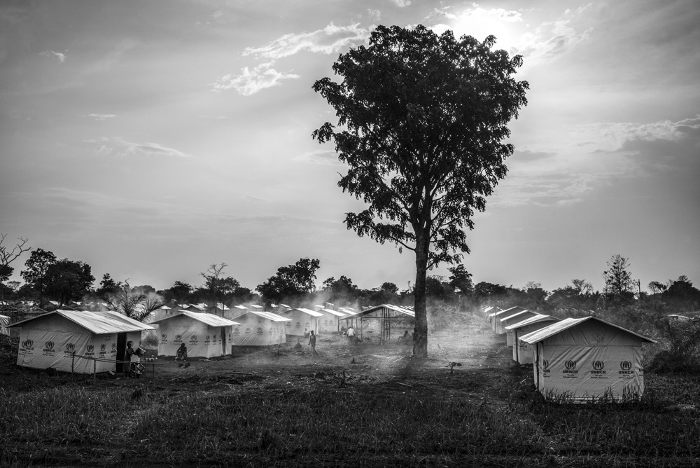 REFUGEES FROM CAR JUST ARRIVED IN THE UNHCR BILI CAMP, IN NORTH CONGO DRC.