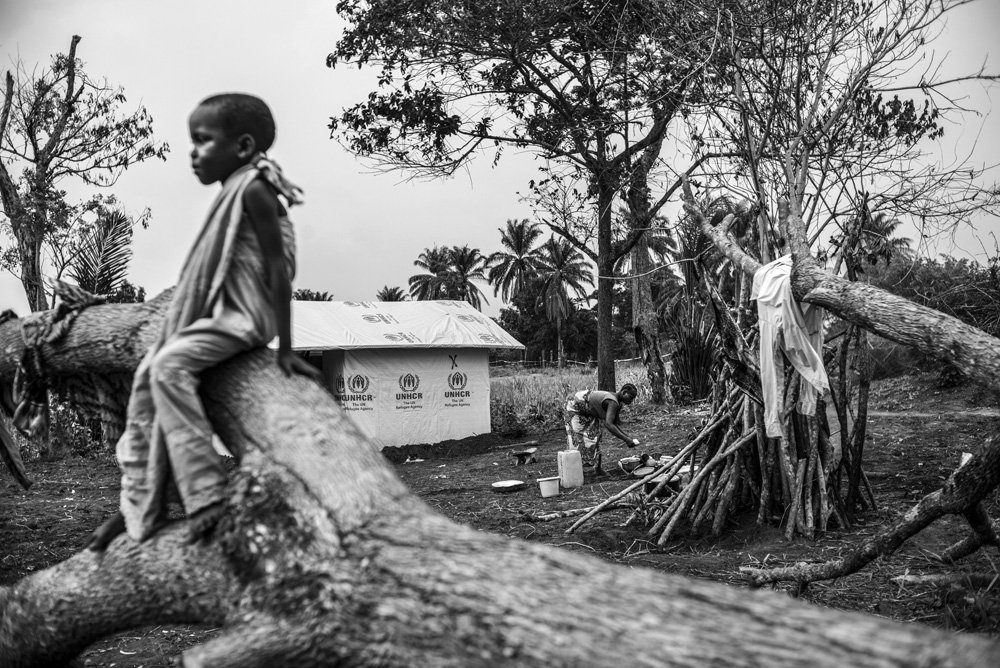 REFUGEES FROM CAR JUST ARRIVED IN THE UNHCR BILI CAMP, IN NORTH CONGO DRC.